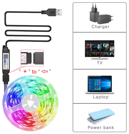 LED strip lights, RGB, Customisable